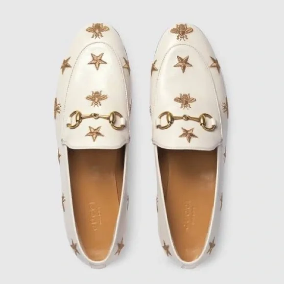 Gucci horsebit loafers - bee & star embroidered - Picture 1 of 7